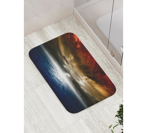 Коврик противоскользящий JoyArty "Морское сияние" для ванной, сауны, бассейна, bath_16303
