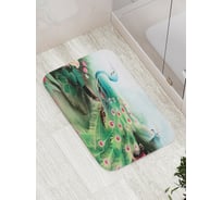 Коврик противоскользящий JoyArty "Волшебный павлин" для ванной, сауны, бассейна, bath_16415