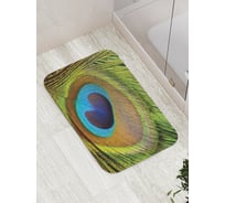 Коврик противоскользящий JoyArty "Узор не перьях" для ванной, сауны, бассейна, bath_16426