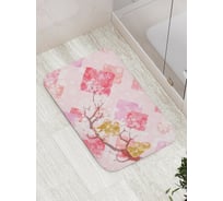 Коврик противоскользящий JoyArty "Обезьяны любуются цветами" для ванной, сауны, бассейна, bath_16273