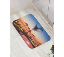 Коврик противоскользящий JoyArty "Вечер у морского бассейна" для ванной, сауны, бассейна, bath_16512