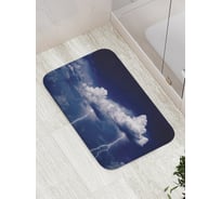 Коврик противоскользящий JoyArty "Облака стреляют молниями" для ванной, сауны, бассейна, bath_16301