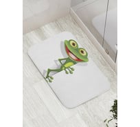 Коврик противоскользящий JoyArty "Улыбка лягушки" для ванной, сауны, бассейна, bath_9552