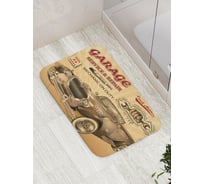 Коврик противоскользящий JoyArty "Ретро машина" для ванной, сауны, бассейна, bath_22051