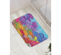 Коврик противоскользящий JoyArty "Подводный мир" для ванной, сауны, бассейна, bath_9515