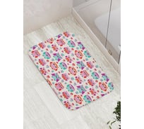 Коврик противоскользящий JoyArty "Воспитанные совы" для ванной, сауны, бассейна, bath_10806