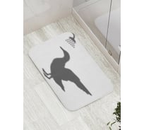 Коврик противоскользящий JoyArty "Гусь в душе" для ванной, сауны, бассейна, bath_8359