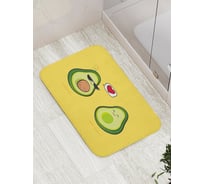 Коврик противоскользящий JoyArty "Влюбленные авокадо" для ванной, сауны, бассейна, bath_91961
