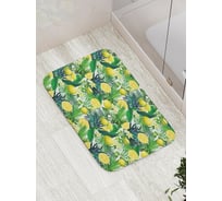 Коврик противоскользящий JoyArty "Лимоны и тропики" для ванной, сауны, бассейна, bath_31935