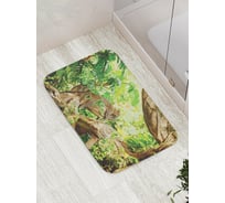 Коврик противоскользящий JoyArty "Леопард на отдыхе" для ванной, сауны, бассейна, bath_14681