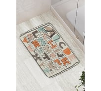 Коврик противоскользящий JoyArty "Буквы и символы" для ванной, сауны, бассейна, bath_2919