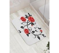 Коврик противоскользящий JoyArty "Колючие розы" для ванной, сауны, бассейна, bath_15439