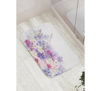 Коврик противоскользящий JoyArty "В цветочный мир" для ванной, сауны, бассейна, bath_23525