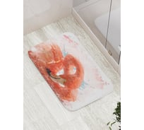 Коврик противоскользящий JoyArty "Дымный фламинго" для ванной, сауны, бассейна, bath_14672