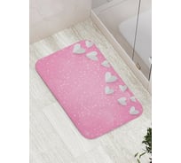 Коврик противоскользящий JoyArty "Волшебные сердца" для ванной, сауны, бассейна, bath_55132