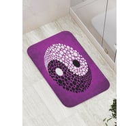 Коврик противоскользящий JoyArty "Пенный инь и ян" для ванной, сауны, бассейна, bath_18612