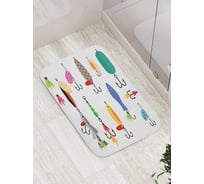 Коврик противоскользящий JoyArty "Выбор блесны" для ванной, сауны, бассейна, bath_21323