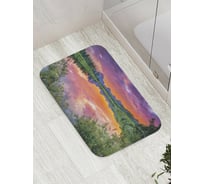 Коврик противоскользящий JoyArty "Небесное озеро" для ванной, сауны, бассейна, bath_8990
