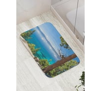 Коврик противоскользящий JoyArty "Небесное озеро" для ванной, сауны, бассейна, bath_18439