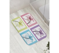 Коврик противоскользящий JoyArty "Цветочные картины" для ванной, сауны, бассейна, bath_8180