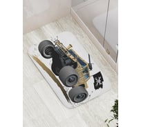 Коврик противоскользящий JoyArty "Пиратский джип" для ванной, сауны, бассейна, bath_18228