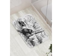 Коврик противоскользящий JoyArty "Бобры в работе" для ванной, сауны, бассейна, bath_21737