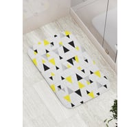 Коврик противоскользящий JoyArty "Треугольная логика" для ванной, сауны, бассейна, bath_23252