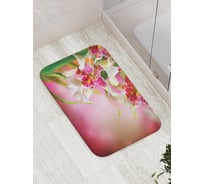 Коврик противоскользящий JoyArty "История с цветами" для ванной, сауны, бассейна, bath_2737