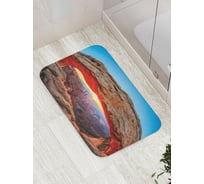Коврик противоскользящий JoyArty "Закат с горы" для ванной, сауны, бассейна, bath_10893