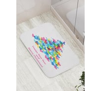 Коврик противоскользящий JoyArty "Елочка в любви" для ванной, сауны, бассейна, bath_378750