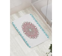 Коврик противоскользящий JoyArty "Цветочная снежинка" для ванной, сауны, бассейна, bath_4567