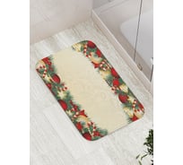 Коврик противоскользящий JoyArty "Новогодние украшения" для ванной, сауны, бассейна, bath_18943