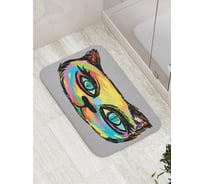 Коврик противоскользящий JoyArty "Рисованный кот" для ванной, сауны, бассейна, bath_15581