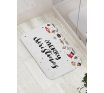 Коврик противоскользящий JoyArty "Яркий праздник" для ванной, сауны, бассейна, bath_20316