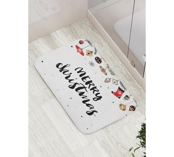 Коврик противоскользящий JoyArty "Яркий праздник" для ванной, сауны, бассейна, bath_20316 1