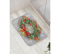 Коврик противоскользящий JoyArty "Новогодние колокольчики" для ванной, сауны, бассейна, bath_21509
