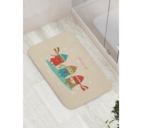 Коврик противоскользящий JoyArty "Новогодняя прогулка" для ванной, сауны, бассейна, bath_290622