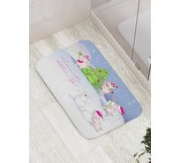 Коврик противоскользящий JoyArty "Радостные свинки" для ванной, сауны, бассейна, bath_78651