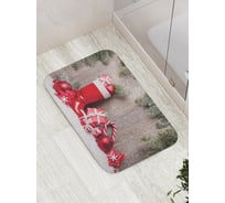 Коврик противоскользящий JoyArty "Новогодние подарки" для ванной, сауны, бассейна, bath_20301