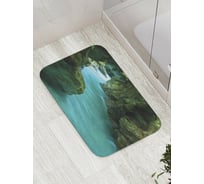 Коврик противоскользящий JoyArty "Пещерная река" для ванной, сауны, бассейна, bath_10144