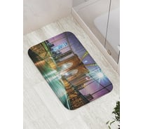 Коврик противоскользящий JoyArty "Мост в бликах" для ванной, сауны, бассейна, bath_18061