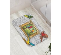 Коврик противоскользящий JoyArty "Картина попугаев" для ванной, сауны, бассейна, bath_7628