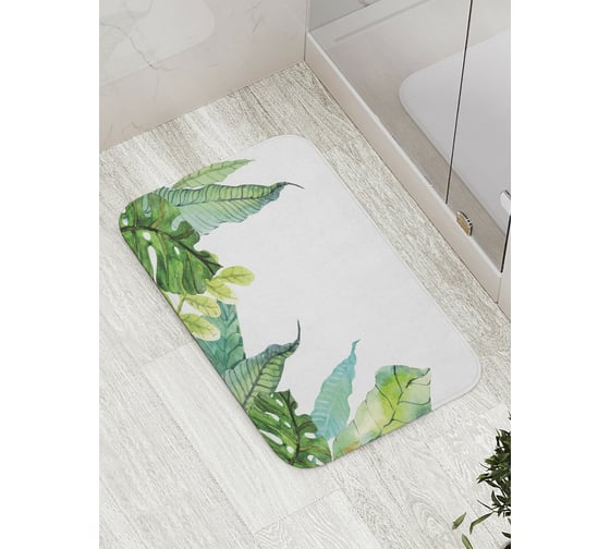 Коврик противоскользящий JoyArty "Тропическое разнообразие" для ванной, сауны, бассейна, bath_36034 1