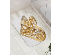 Коврик противоскользящий JoyArty "Механическое сердце" для ванной, сауны, бассейна, bath_15796