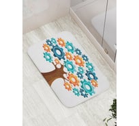 Коврик противоскользящий JoyArty "Механическое дерево" для ванной, сауны, бассейна, bath_15798