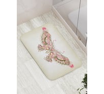 Коврик противоскользящий JoyArty "Бабочка желаний" для ванной, сауны, бассейна, bath_15893