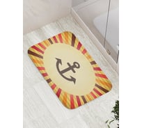Коврик противоскользящий JoyArty "Якорь на солнце" для ванной, сауны, бассейна, bath_15937