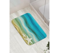 Коврик противоскользящий JoyArty "Волшебные волны" для ванной, сауны, бассейна, bath_16356