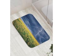 Коврик противоскользящий JoyArty "Молния защищает поле" для ванной, сауны, бассейна, bath_16323