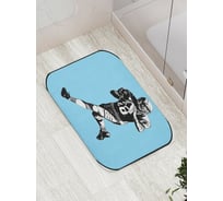 Коврик противоскользящий JoyArty "Американский футболист" для ванной, сауны, бассейна, bath_16538